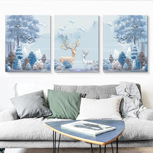 Load image into Gallery viewer, 3Pcs/Set Painting By Numbers canvas Household Decoration NEW Gift DIY Art paint by numbers acrylic paint for home dector