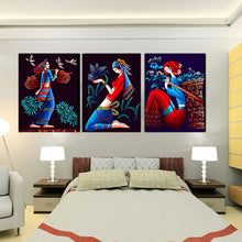 Load image into Gallery viewer, 3Pcs/Set Painting By Numbers canvas Household Decoration NEW Gift DIY Art paint by numbers acrylic paint for home dector