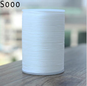 GALACES YL080   78m long 0.8mm wide 24 colors flat waxed thread for leather sewing, YULE thread