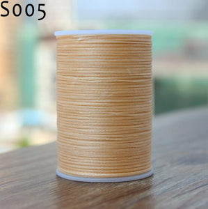 GALACES YL080   78m long 0.8mm wide 24 colors flat waxed thread for leather sewing, YULE thread
