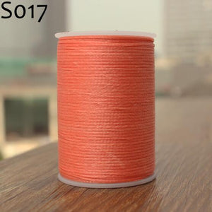 GALACES YL080   78m long 0.8mm wide 24 colors flat waxed thread for leather sewing, YULE thread