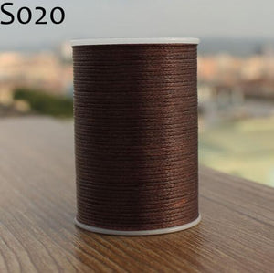 GALACES YL080   78m long 0.8mm wide 24 colors flat waxed thread for leather sewing, YULE thread