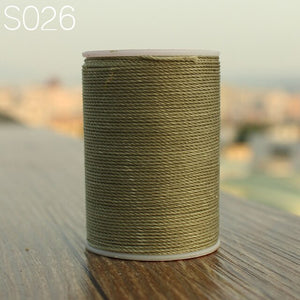 GALACES YL080   78m long 0.8mm wide 24 colors flat waxed thread for leather sewing, YULE thread