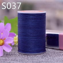 Load image into Gallery viewer, GALACES YL080   78m long 0.8mm wide 24 colors flat waxed thread for leather sewing, YULE thread

