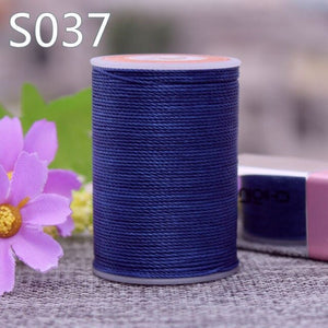 GALACES YL080   78m long 0.8mm wide 24 colors flat waxed thread for leather sewing, YULE thread