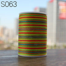 Load image into Gallery viewer, GALACES YL080   78m long 0.8mm wide 24 colors flat waxed thread for leather sewing, YULE thread
