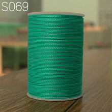 Load image into Gallery viewer, GALACES YL080   78m long 0.8mm wide 24 colors flat waxed thread for leather sewing, YULE thread
