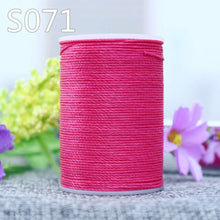 Load image into Gallery viewer, GALACES YL080   78m long 0.8mm wide 24 colors flat waxed thread for leather sewing, YULE thread
