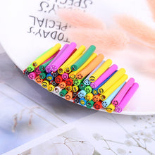 Load image into Gallery viewer, 50Pcs Nail Art Decorations Fruit Flower Animal Cake Clay Sticks Polymer Clay Slice for Slime Accessories DIY Craft 5*50mm
