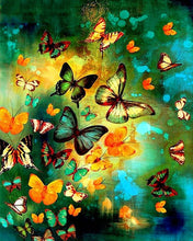 Load image into Gallery viewer, EverShine Painting By Numbers Butterfly Oil Paint By Numbers For Adults Animals Wall Art On Canvas HandPainted Home Decor
