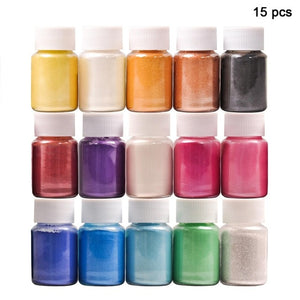 SEISSSO 50 Colors Mica Powder Pigment Pure Pearl Epoxy Resin For Lip Gloss Blush Nail Art Resin Soap Making Craft