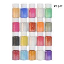 Load image into Gallery viewer, SEISSSO 50 Colors Mica Powder Pigment Pure Pearl Epoxy Resin For Lip Gloss Blush Nail Art Resin Soap Making Craft
