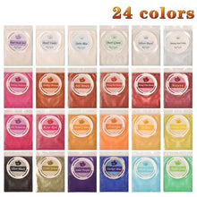 Load image into Gallery viewer, SEISSSO 50 Colors Mica Powder Pigment Pure Pearl Epoxy Resin For Lip Gloss Blush Nail Art Resin Soap Making Craft
