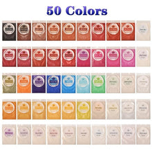 Load image into Gallery viewer, SEISSSO 50 Colors Mica Powder Pigment Pure Pearl Epoxy Resin For Lip Gloss Blush Nail Art Resin Soap Making Craft
