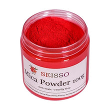 Load image into Gallery viewer, SEISSSO 50 Colors Mica Powder Pigment Pure Pearl Epoxy Resin For Lip Gloss Blush Nail Art Resin Soap Making Craft
