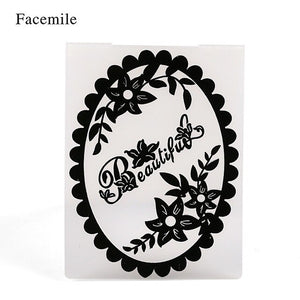 Plastic Embossing Folder DIY Scrapbooking Album Card Cutting Dies Template Craft DIY Card Decor Making Wedding Decoration