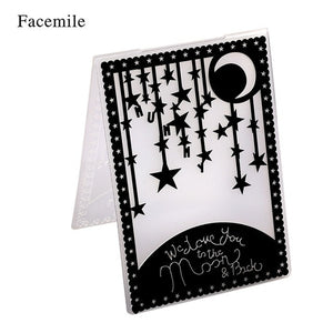 Plastic Embossing Folder DIY Scrapbooking Album Card Cutting Dies Template Craft DIY Card Decor Making Wedding Decoration
