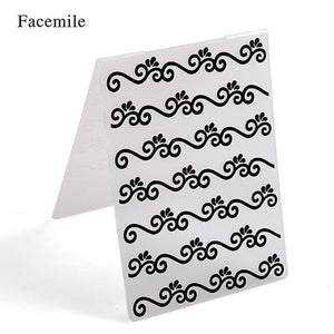 Plastic Embossing Folder DIY Scrapbooking Album Card Cutting Dies Template Craft DIY Card Decor Making Wedding Decoration