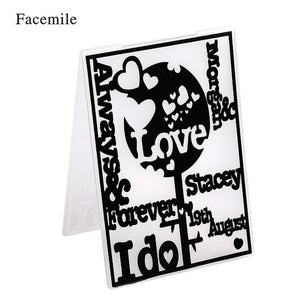 Plastic Embossing Folder DIY Scrapbooking Album Card Cutting Dies Template Craft DIY Card Decor Making Wedding Decoration