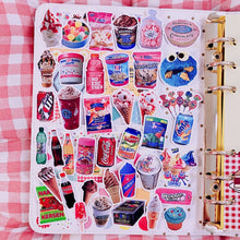 Load image into Gallery viewer, Cartoon stickers creative cute soda snack DIY scrapbooking album journal happy planner mobile  handicraft decorative stickers
